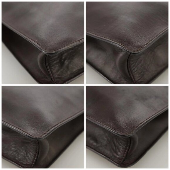 GUCCI Shoulder Bag Nylon Brown Gold Auth bs20545 - Picture 14 of 16